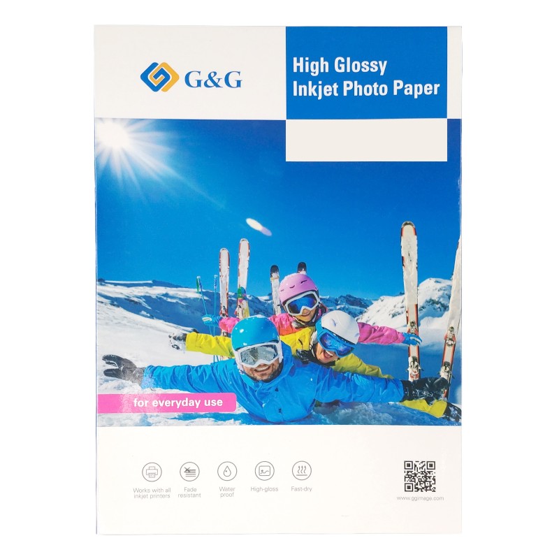 Glossy photo paper - lesklý fotopapír - A6, 180 g/m2 - G&G