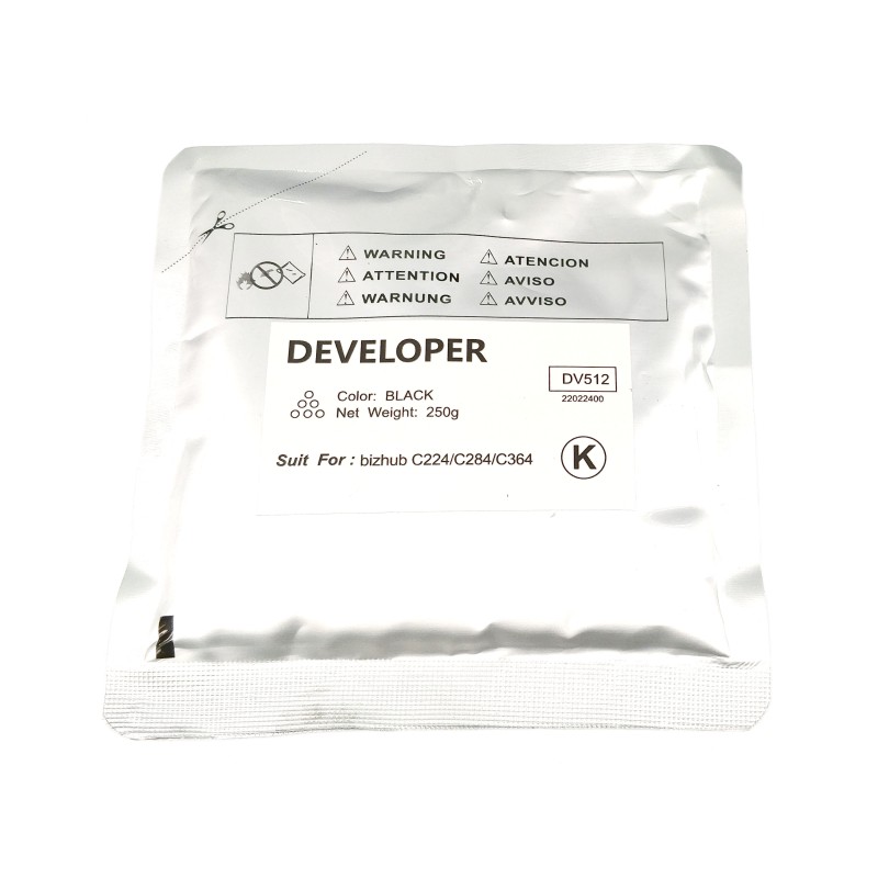 Developer - KONICA MINOLTA DV-512K - black - samostatný - sáček - kompatibilní