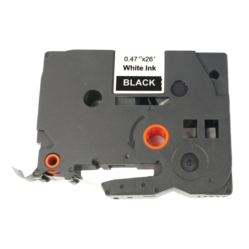 Páska - BROTHER TZE-335 - 12 mm černá - bílý tisk - kompatibilní