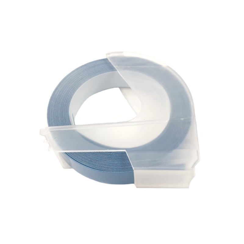 Páska pro mechanické štítkovače - DYMO S0898240, 520115 - tmavě modrá, bílý tisk - 9mm x 3m - kompatibilní