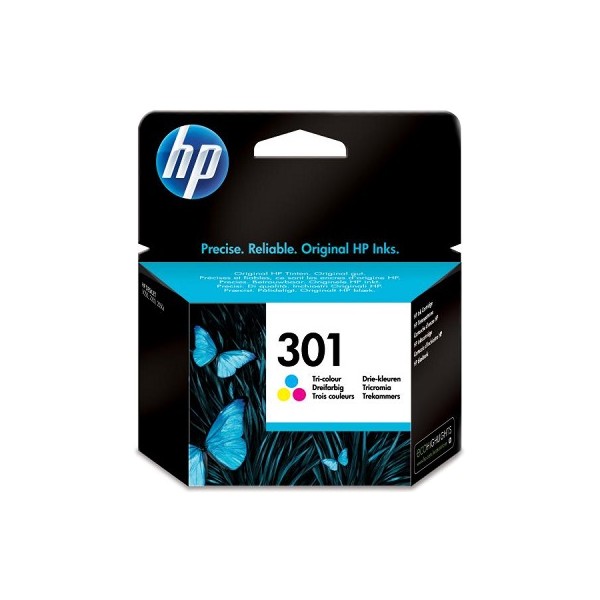 Inkoustová kazeta - HP CH562EE ( 301) - color - originál