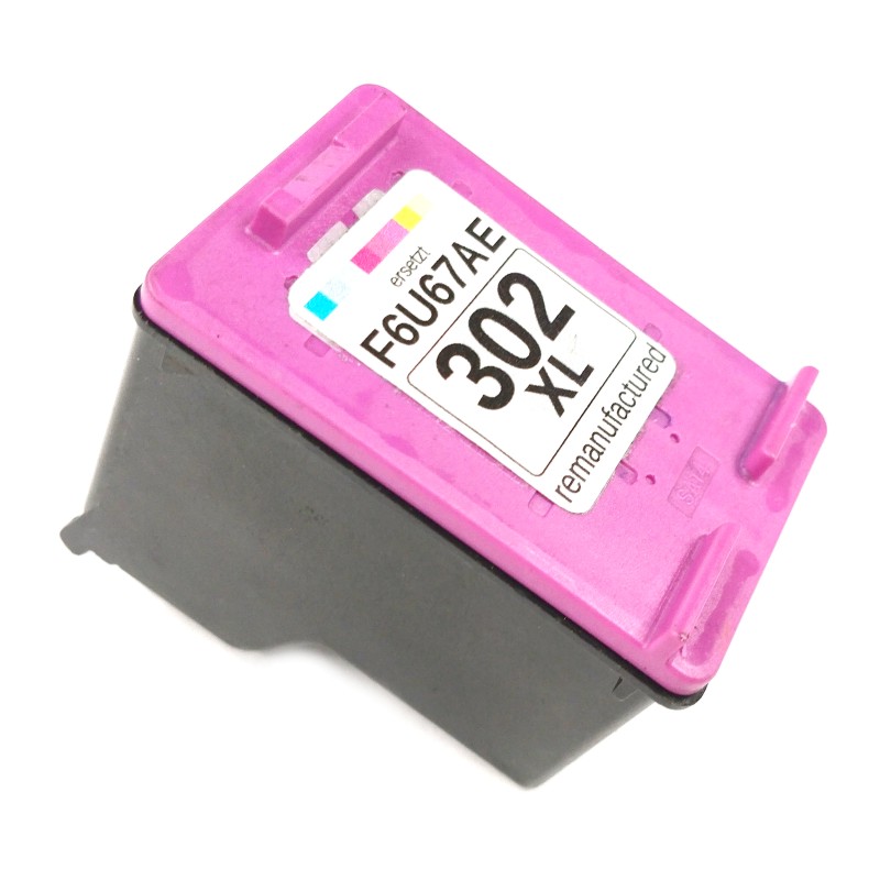 Inkoustová kazeta - HP F6U67AE ( 302XL) - color - renovovaná