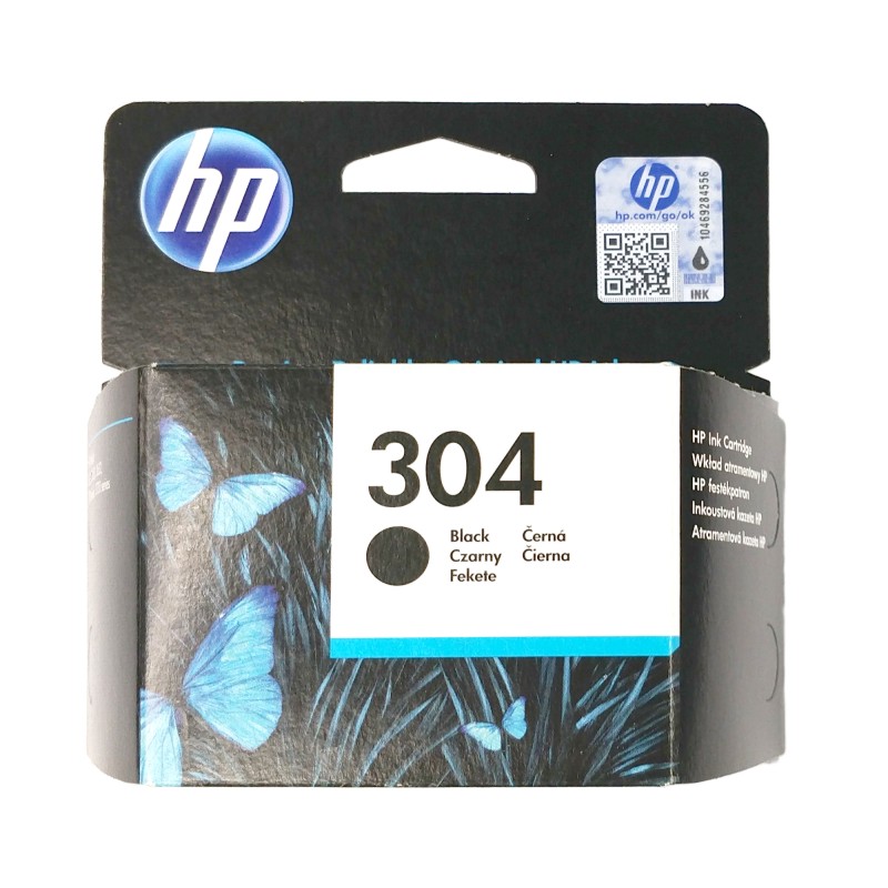 Inkoustová kazeta - HP N9K06AE ( 304) - black - originál
