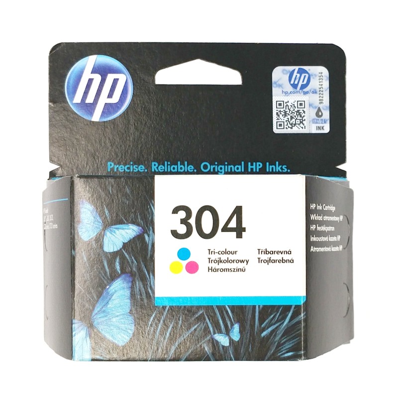 Inkoustová kazeta - HP N9K05AE ( 304) - color - originál