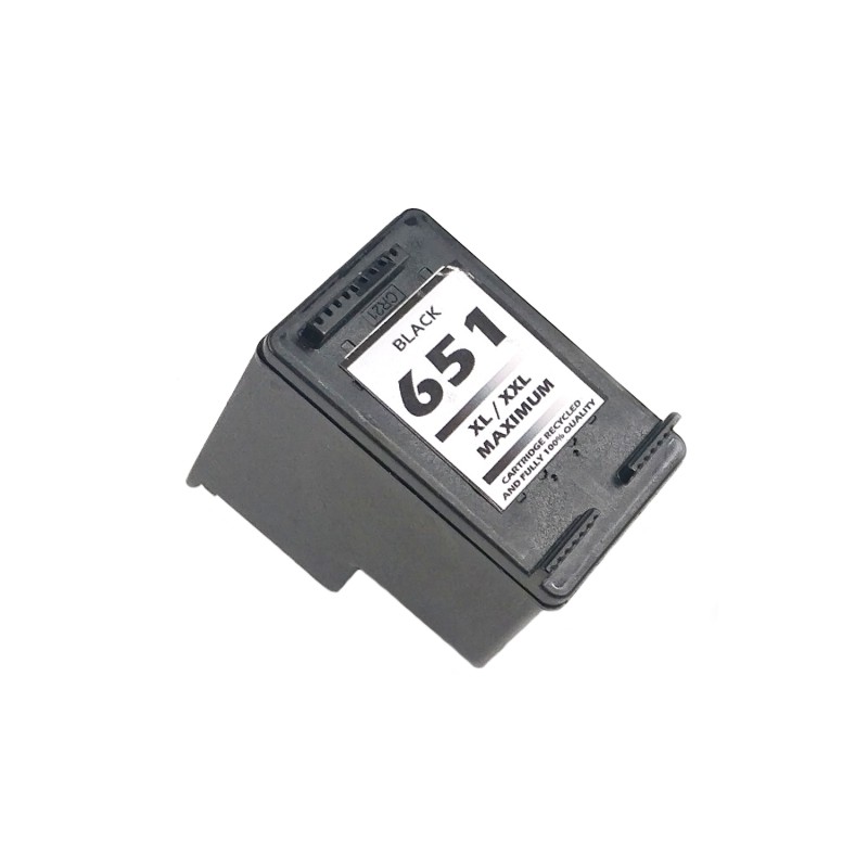 Inkoustová kazeta - HP C2P10AE ( 651XL) - black - renovovaná