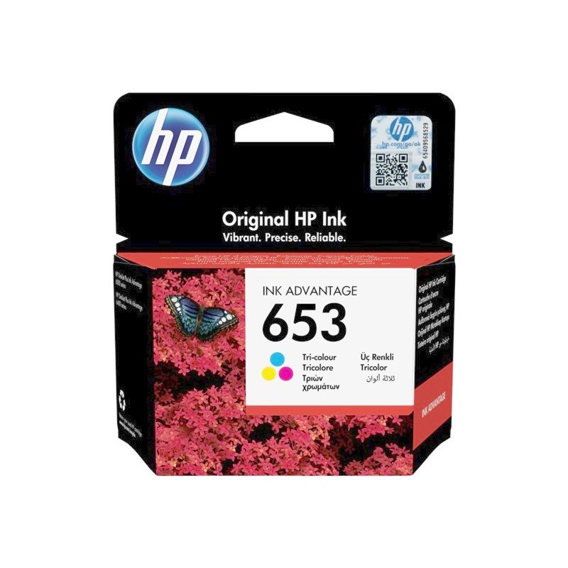 Inkoustová kazeta - HP 3YM74AE ( 653) - color - originál