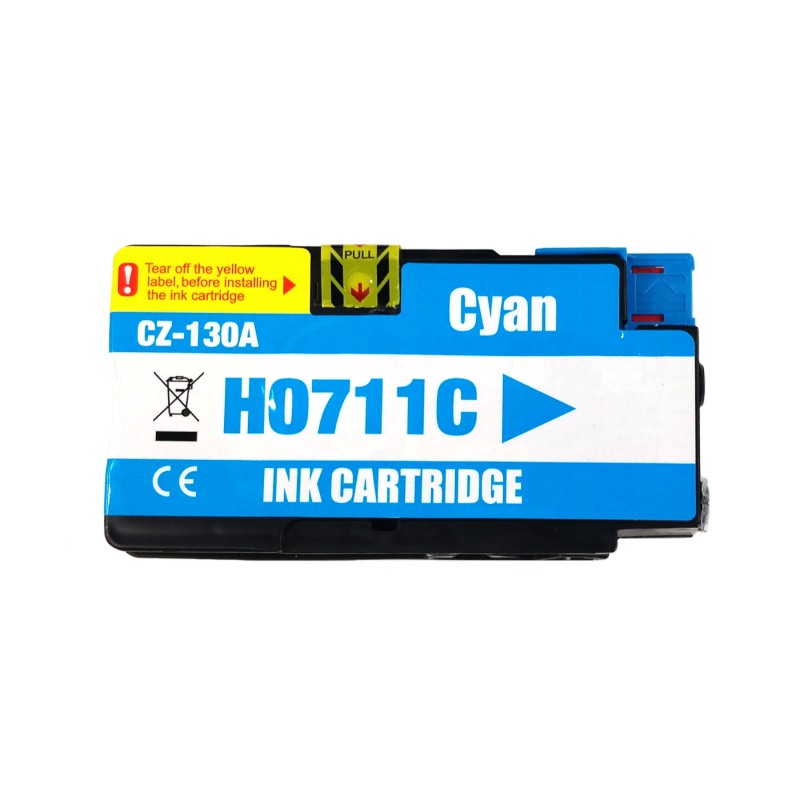 Inkoustová kazeta - HP CZ130A ( 711) - cyan - kompatibilní
