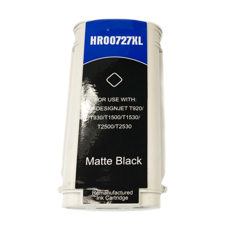 Inkoustová kazeta - HP B3P22A ( 727) - matte black - kompatibilní