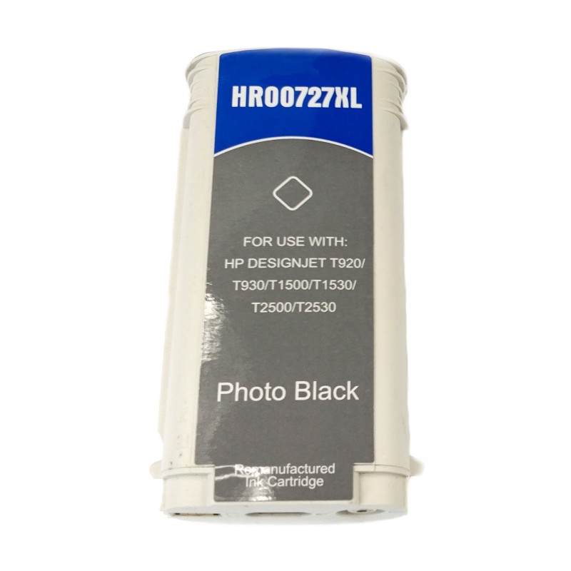 Inkoustová kazeta - HP B3P23A ( 727) - photo black - kompatibilní