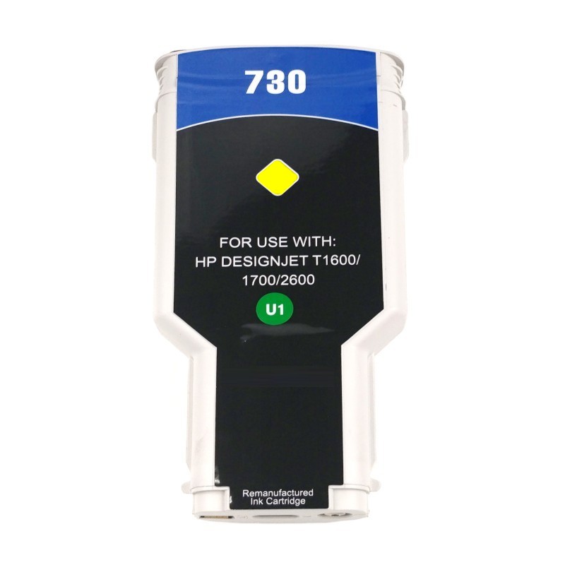 Ink cartridge - HP P2V70A ( 730) - yellow - renovovaná