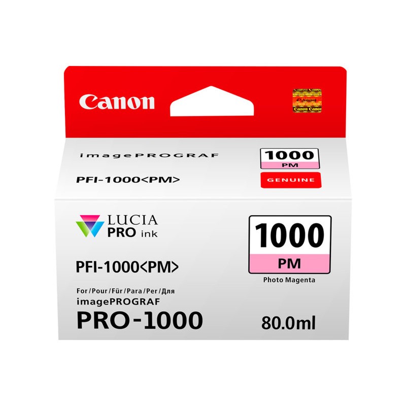 Inkoustová kazeta - CANON PFI-1000PM, 0551C001 - photo magenta - originál