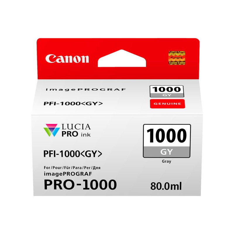 Inkoustová kazeta - CANON PFI-1000GY, 0552C001 - gray - originál