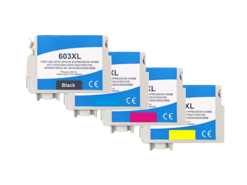 Inkoustová kazeta - EPSON T03A6 ( 603XL) - black, cyan, magenta, yellow - multipack - kompatibilní