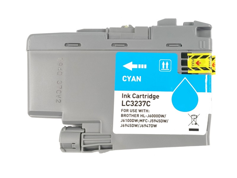 Inkoustová kazeta - BROTHER LC-3237C - cyan - kompatibilní