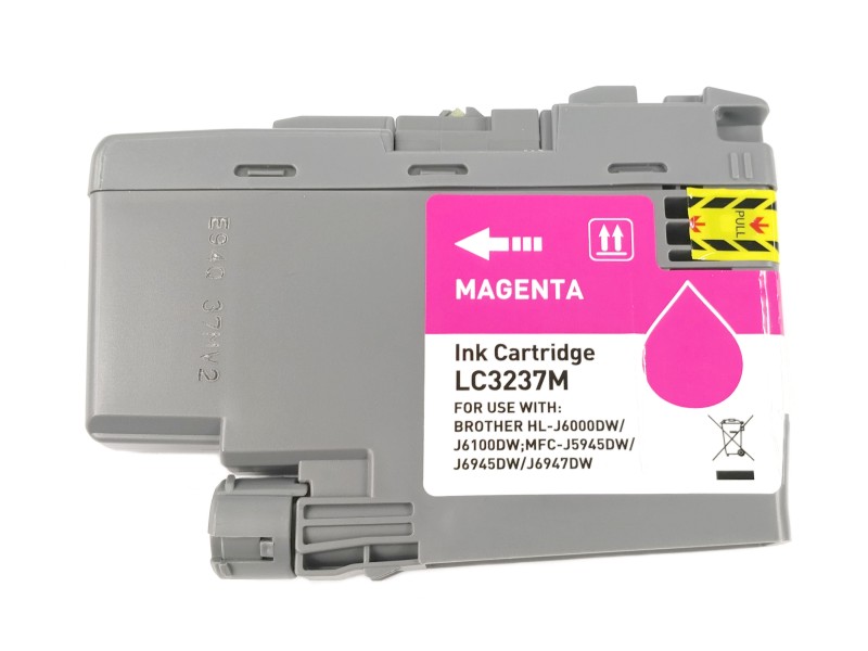 Inkoustová kazeta - BROTHER LC-3237M - magenta - kompatibilní