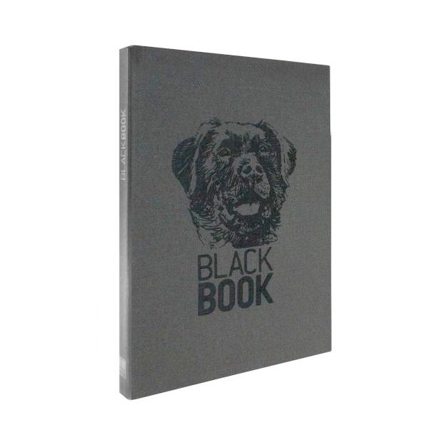 Zápisník A5 BLACK BOOK DOGS černý